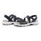 Earth Vernon Strappy Slingback Cushioned Arch Support Women's Casual Flat Sandal - Dark Blue - 7