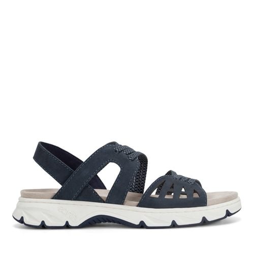 Earth Vernon Strappy Slingback Cushioned Arch Support Women's Casual Flat Sandal - Dark Blue - 1