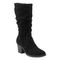earth Vine Block Heel Almond Toe Casual Boot - Women's Cushioned Boot - Black - 1
