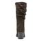 earth Vine Block Heel Almond Toe Casual Boot - Women's Cushioned Boot - Dark Brown - 4