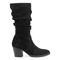 earth Vine Block Heel Almond Toe Casual Boot - Women's Cushioned Boot - Black - 2