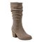 earth Vine Block Heel Almond Toe Casual Boot - Women's Cushioned Boot - Taupe - 1