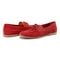 Earth Wishing Almond Toe Slip-on Flat - Cushioned Support Women's Mules & Loafers - Light Red - 7