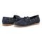 Earth Wishing Almond Toe Slip-on Flat - Cushioned Support Women's Mules & Loafers - Dark Blue - 7