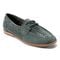 Earth Wishing Almond Toe Slip-on Flat - Cushioned Support Women's Mules & Loafers - Medium Green - 2
