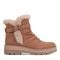 Earth Yara Waterproof Suede Lug-Sole Cushioned Support Women's Ankle Boot - Medium Natural Suede - 1