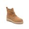 earth Yonder Waterproof Ruched Lug Sole Cushioned Women's Casual Boot - Light Brown - 1