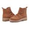 earth Yonder Waterproof Ruched Lug Sole Cushioned Women's Casual Boot - Medium Natural Suede - 7