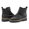 earth Yonder Waterproof Ruched Lug Sole Cushioned Women's Casual Boot - Black Leather - 7