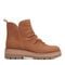 earth Yonder Waterproof Ruched Lug Sole Cushioned Women's Casual Boot - Medium Natural Suede - 1