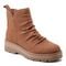 earth Yonder Waterproof Ruched Lug Sole Cushioned Women's Casual Boot - Medium Natural Suede - 2