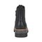 earth Yonder Waterproof Ruched Lug Sole Cushioned Women's Casual Boot - Black Leather - 4