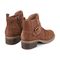 Earth Zane Suede Ruched Booties Cushioned Support Women's Booties - Brown Suede - 3