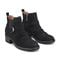 Earth Zane Suede Ruched Booties Cushioned Support Women's Booties - Black Suede - 2