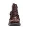 Earth Zane Suede Ruched Booties Cushioned Support Women's Booties - Dark Brown - 5
