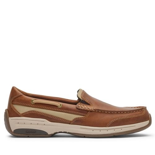 Dunham Captain Venetian Boat Cushioned Memory-Foam Arch Support Men's Boat Shoe - Tan Leather - 1