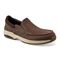 Rockport Waves Cushioned Orthotic-Friendly Men's Casual Slip-On Shoe - Dark Brown Leather - 2