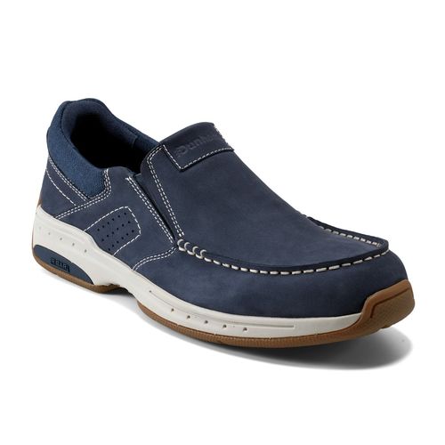 Rockport Waves Cushioned Orthotic-Friendly Men's Casual Slip-On Shoe - Dark Blue Nubuck - 2