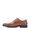 Rockport Findlay Cushioned Lace-Up Almond Toe Men's Dress Oxford - Medium Natural Leather - 4