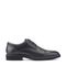 Rockport Findlay Cushioned Lace-Up Almond Toe Men's Dress Oxford - Black Leather - 1