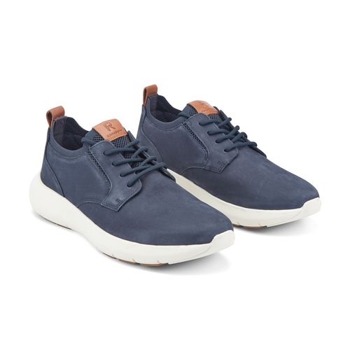 Rockport Jonston Lace-Up Comfort Cushioned Arch Support Men's Casual Sneaker - Dark Blue Leather - 2