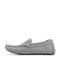 Rockport Rodger Cushioned Slip-On Men's Driver Loafer - Light Gray Suede - 4