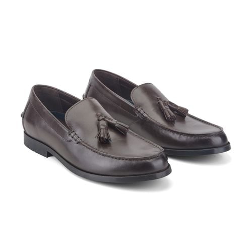 Rockport Whitlaw Tassel Cushioned Comfort Men's Loafer - Dark Brown Leather - 2