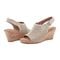 Rockport Women's Briah Perforated Slingback Sandal - Taupe Lth - 8
