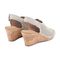 Rockport Women's Briah Perforated Slingback Sandal - Multi Khaki Leather - 3