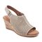 Rockport Women's Briah Perforated Slingback Sandal - Taupe Leather - 2
