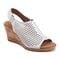 Rockport Women's Briah Perforated Slingback Sandal - White - 1