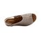 Rockport Women's Briah Perforated Slingback Sandal - Mtl Khaki Lth - 6