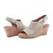 Rockport Women's Briah Perforated Slingback Sandal - Mtl Khaki Lth - 8