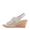 Rockport Women's Briah Perforated Slingback Sandal - Multi Khaki Leather - 4