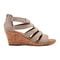 Rockport Women's Briah Gladiator Sandal - New Taupe Nubuck - 2