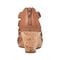 Rockport Women's Briah Gladiator Sandal - Dk Tan Leather - 4