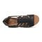 Rockport Women's Briah Gladiator Sandal - Black Leather - 4