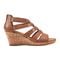 Rockport Women's Briah Gladiator Sandal - Dk Tan Leather - 2