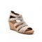 Rockport Women's Briah Gladiator Sandal - New Taupe Nubuck - 7