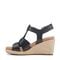 Rockport Belle Wedge Cushioned Arch Support Women's Wedge Sandal - Black - 4