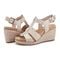 Rockport Belle Wedge Cushioned Arch Support Women's Wedge Sandal - Light Pink - 5