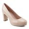 Rockport Carmen Total Motion Cushioned Arch Support Women's Pump - Light Natural Leather - 2