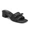 Rockport Women's Clarice Slip-On Sandals - Black Leather - 2