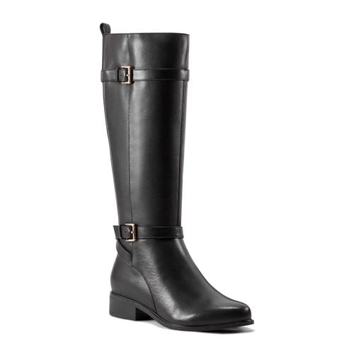 Rockport Harper Riding Boot Cushioned Arch Support Women's Riding Boot - Black Leather - 2