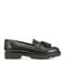 Rockport Kiara Tassel Cushioned Slip-On Comfort Women's Loafer - Black Leather - 1