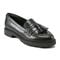 Rockport Kiara Tassel Cushioned Slip-On Comfort Women's Loafer - Black Leather - 2