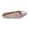Rockport Taren Cushioned Arch-Support Pointy Toe Women's Mary Jane - Pewter Leather - 4
