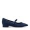 Rockport Taren Cushioned Arch-Support Pointy Toe Women's Mary Jane - Dark Blue Suede - 1