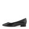 Rockport Tessa Total Motion Cushioned Pointy Women's Ballet Flat - Black Leather - 4