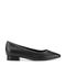 Rockport Tessa Total Motion Cushioned Pointy Women's Ballet Flat - Black Leather - 1